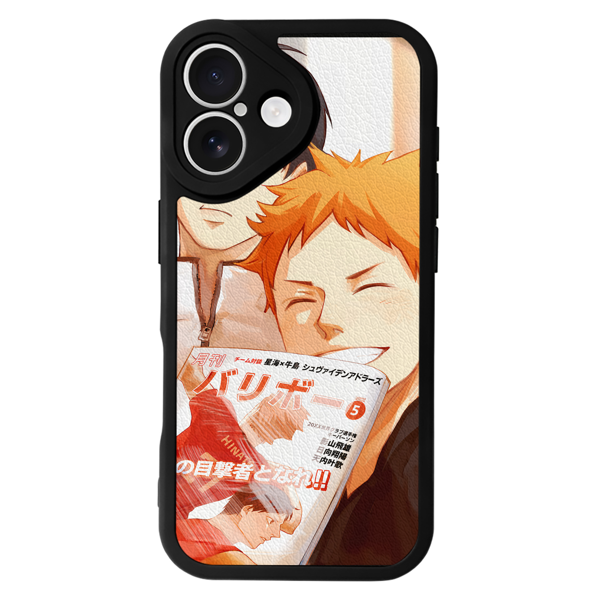 （画像用） ハイキュー!! Haikyu!! 【iPhone 16シリーズ対応】シリコンスマホケース（レザー調） 材質：シリコン